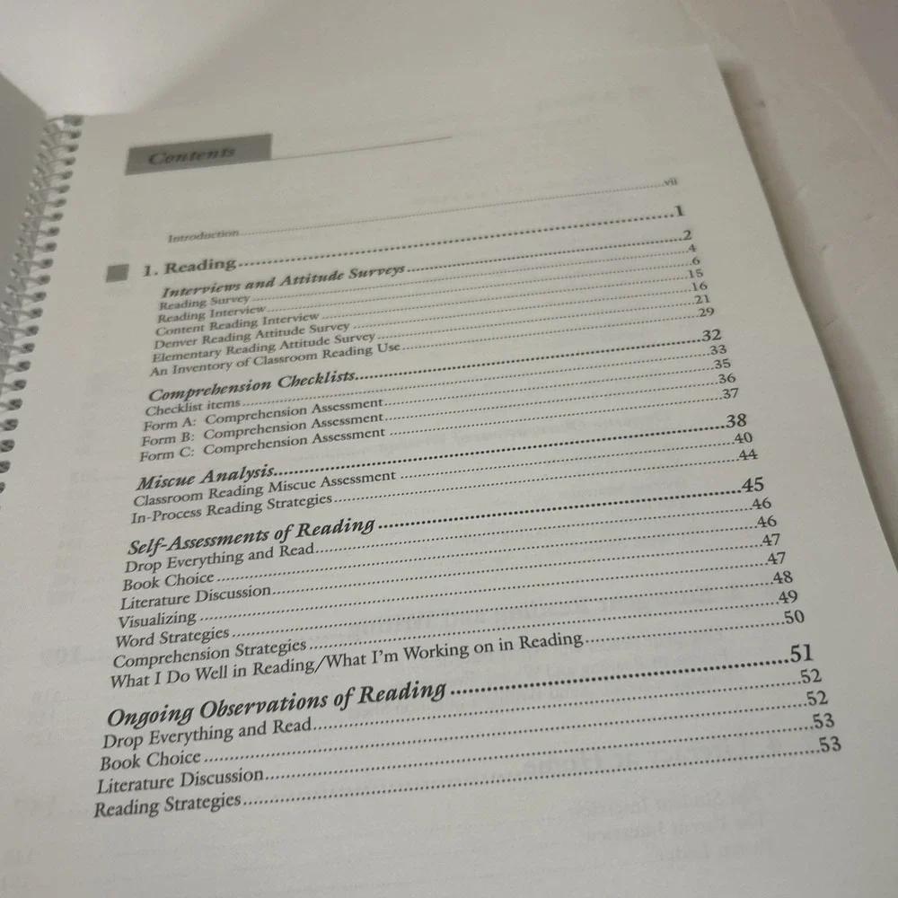 Literacy Assessment A Handbook of Instruments